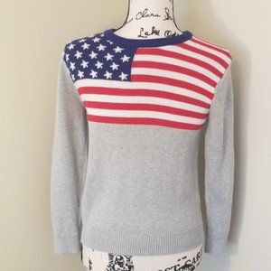 TWO GAP American Flag Sweaters L & XL plus ONE Flag Hoodie